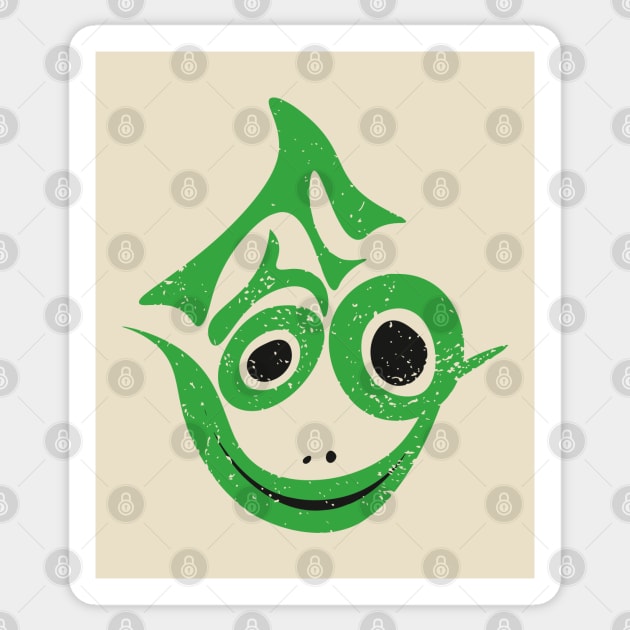 Frog - Pop Art Typography - Illustration Sticker by TuncGK